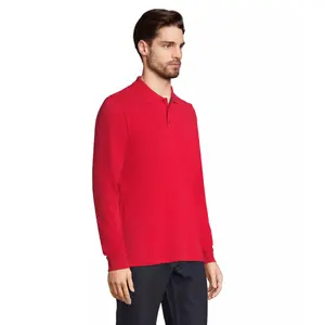 Long sleeve polo shirt Sol's Prime image-2