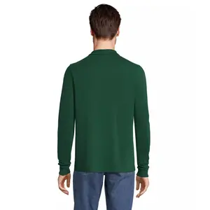 Long sleeve polo shirt Sol's Prime image-1