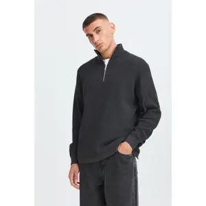1/2 zip sweater Solid SDVian image-4