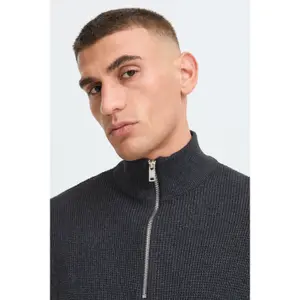 1/2 zip sweater Solid SDVian image-6