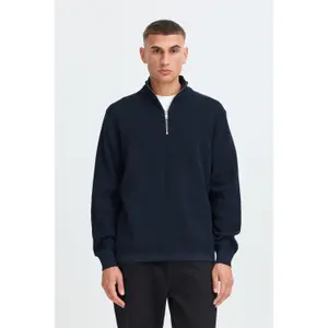 1/2 zip sweater Solid SDVian image-4
