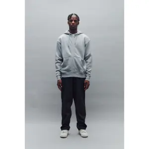 Sweatshirt com capuz e fecho de correr Solid Lenz image-3