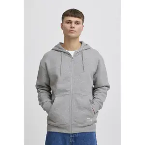 Sweatshirt com capuz e fecho de correr Solid Lenz image-1