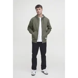 Sweatshirt com capuz e fecho de correr Solid Lenz image-5