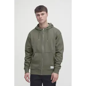 Sweatshirt com capuz e fecho de correr Solid Lenz image-1