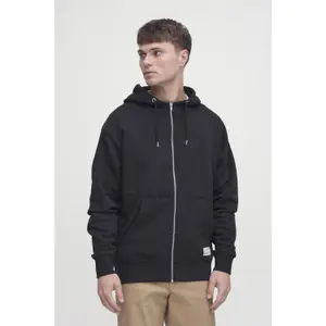 Sweatshirt com capuz e fecho de correr Solid Lenz image-1