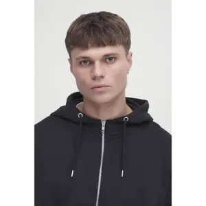 Sweatshirt com capuz e fecho de correr Solid Lenz image-6