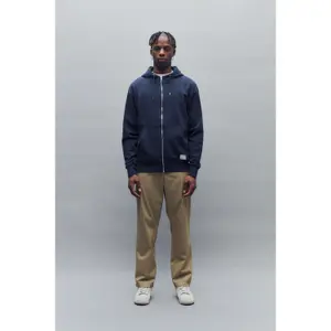 Sweatshirt com capuz e fecho de correr Solid Lenz image-1