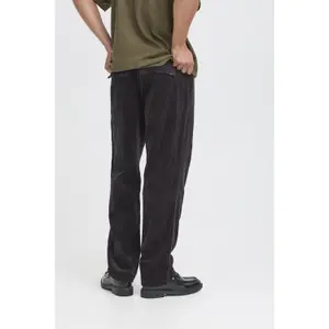 Cotton pleated elastic trousers Solid Liam image-2