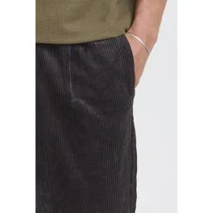 Cotton pleated elastic trousers Solid Liam image-3