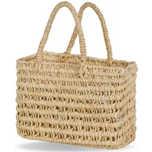 Children's straw handbag Solid image-0