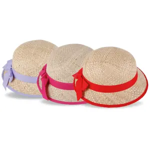 Straw hat girl Solid Pamela image-1