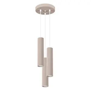 Lámpara colgante Sollux Lighting Karbon 3P