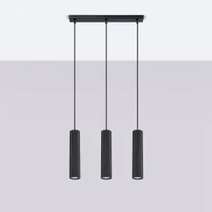 Κρεμαστή λάμπα Sollux Lighting Karbon 3L image-1