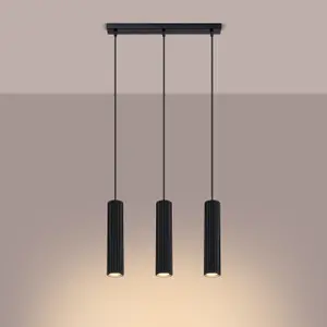 Κρεμαστή λάμπα Sollux Lighting Karbon 3L image-2