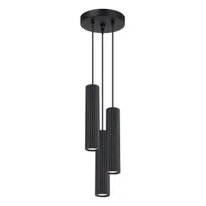 Κρεμαστή λάμπα Sollux Lighting Karbon 3P image-0