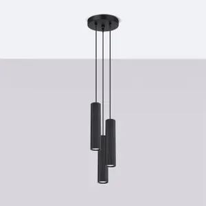 Κρεμαστή λάμπα Sollux Lighting Karbon 3P image-1