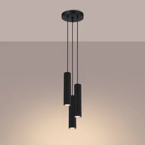 Κρεμαστή λάμπα Sollux Lighting Karbon 3P image-2