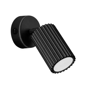 Τοίχου απλίκα με διακόπτη Sollux Lighting Karbon image-0