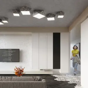 Απλίκα οροφής Sollux Lighting Hexa 45 image-1