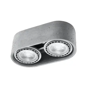 Concrete ceiling light Sollux Lighting Basic 2 image-0