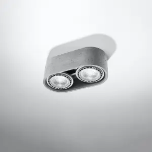 Concrete ceiling light Sollux Lighting Basic 2 image-1