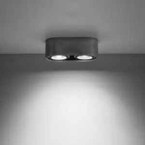 Concrete ceiling light Sollux Lighting Basic 2 image-2