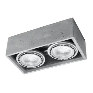 Επιτοίχιο φωτιστικό από σκυρόδεμα Sollux Lighting Quatro 2 image-0