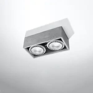 Επιτοίχιο φωτιστικό από σκυρόδεμα Sollux Lighting Quatro 2 image-1