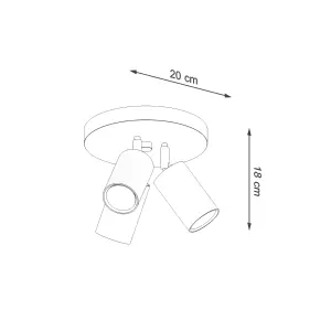 Plafondlamp Sollux Lighting Ring 3P image-3