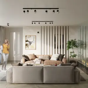 Απλίκα οροφής Sollux Lighting Nero 3 image-1