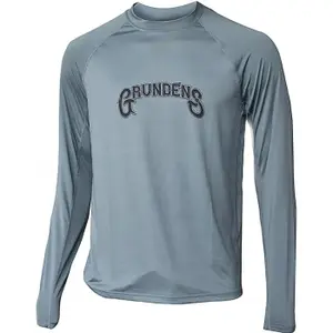 Sweatshirt Grundens solstrale lightweight crew Quarry image-0