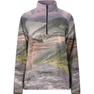 Women's 1/2 zip printed fleece SOS Exo