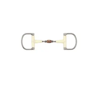 Verdun bit for double jointed horse with copper roller Soyo D Racing