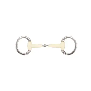 Bocado de oliva de anillo plano para caballos Soyo Happy mouth