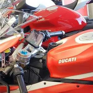 Motorcycle smartphone holder on steering column SP Connect image-2