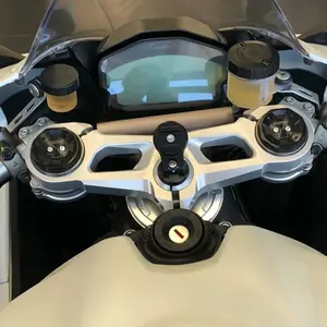 Motorcycle smartphone holder on steering column SP Connect image-3