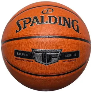 Set of 10 Basketballs Spalding TF Silver Composite