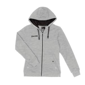 Sweatshirt full zip hoodie for women Spalding Flow image-1