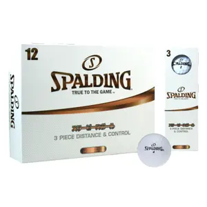 Set of 3 distance golf balls Spalding (x12)