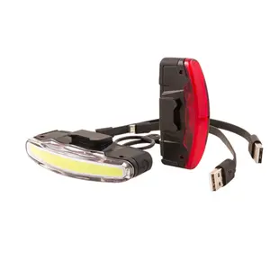 3-mode led voor+achter usb oplaadverlichting Spanninga Arco