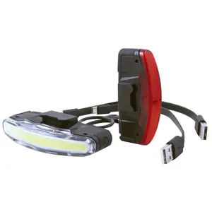 Front and rear lights Spanninga Arco Set Bat.Li Po USB 5