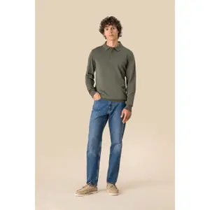 Long sleeve polo shirt Spasso image-1