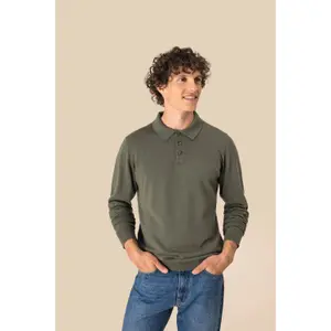 Long sleeve polo shirt Spasso image-2