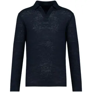 Polo de lino de manga larga Spasso image-0