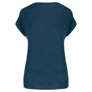 Camisola de mulher em linho com decote em V Spasso image-1