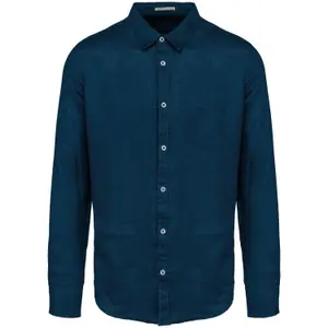 sp504-peacockblue-leinenhemd-spasso-pfauenblau
