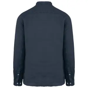 Camisa de lino con cuello mao desgastada Spasso image-1