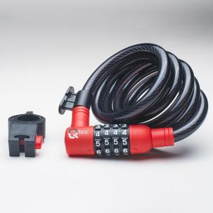 Spiral cable lock with Qloc bracket image-1