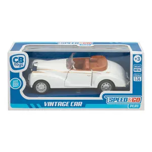 Vintage metal friction car 1:36 scale assorted Speed & Go Retro image-6